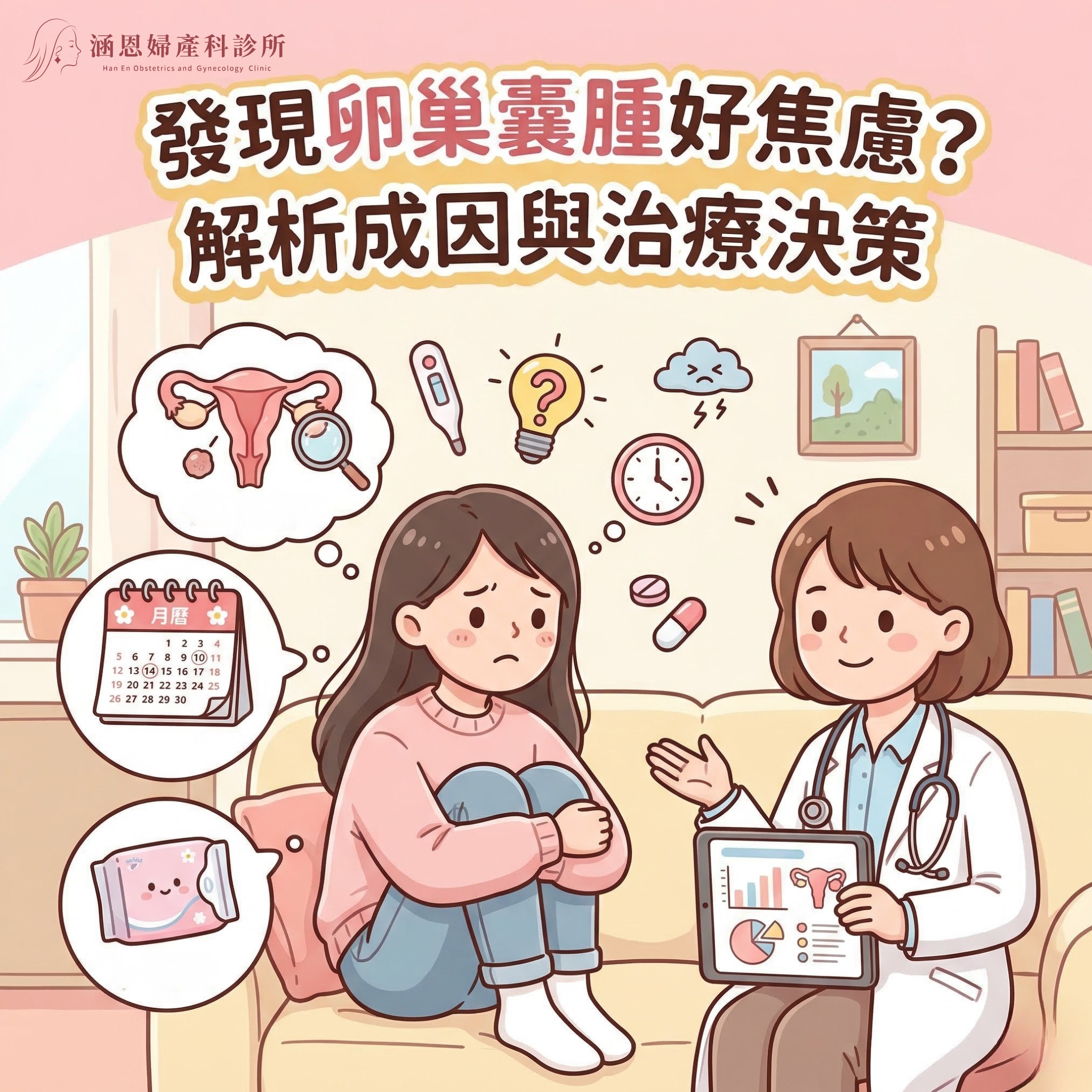 台中新竹竹北婦產科全女醫團隊解決卵巢囊腫與巧克力囊腫問題